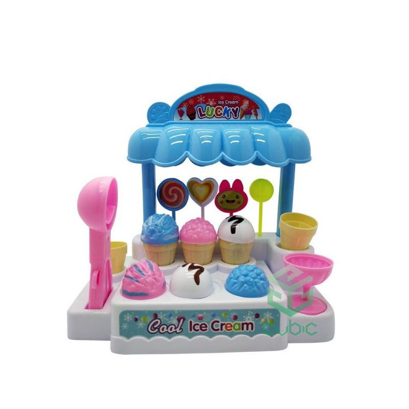 Mainan Anak Gerobak Es Krim/lce CreamSet Nyala Bunyi Terlaris