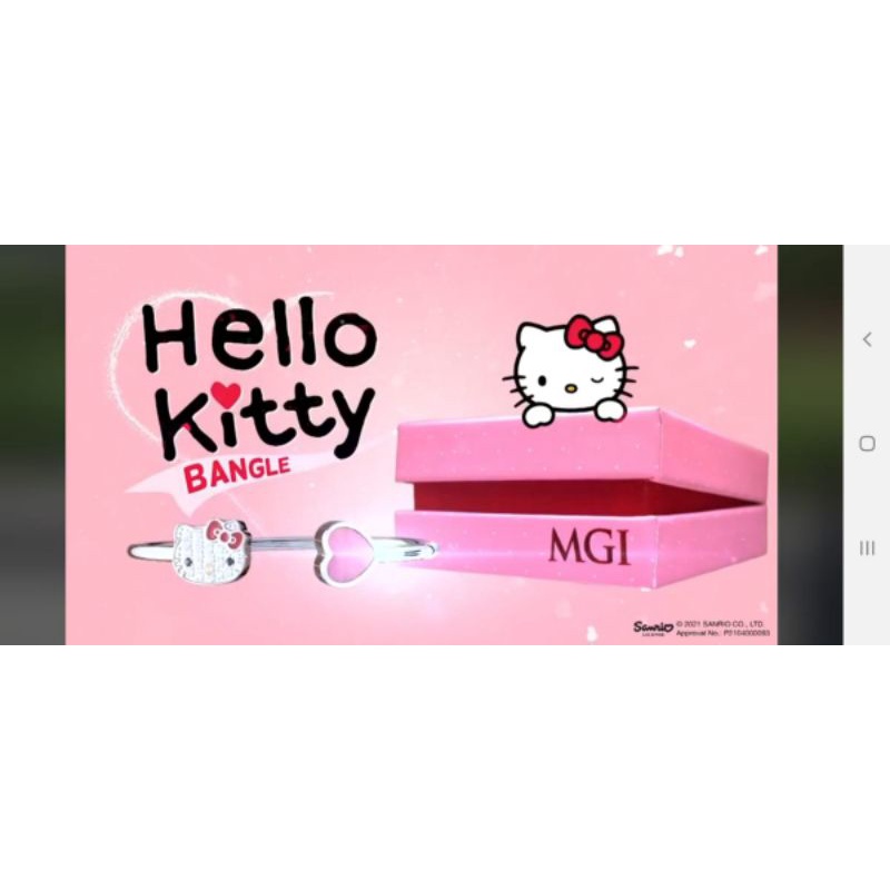 (Terbaru) Hello Kitty Bangle | Gelang Kesehatan MCI Ori 100 %