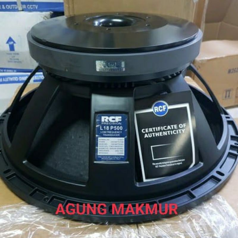 Speaker Component RCF L18P500 Woofer / Speaker Woofer Rcf L18 p500