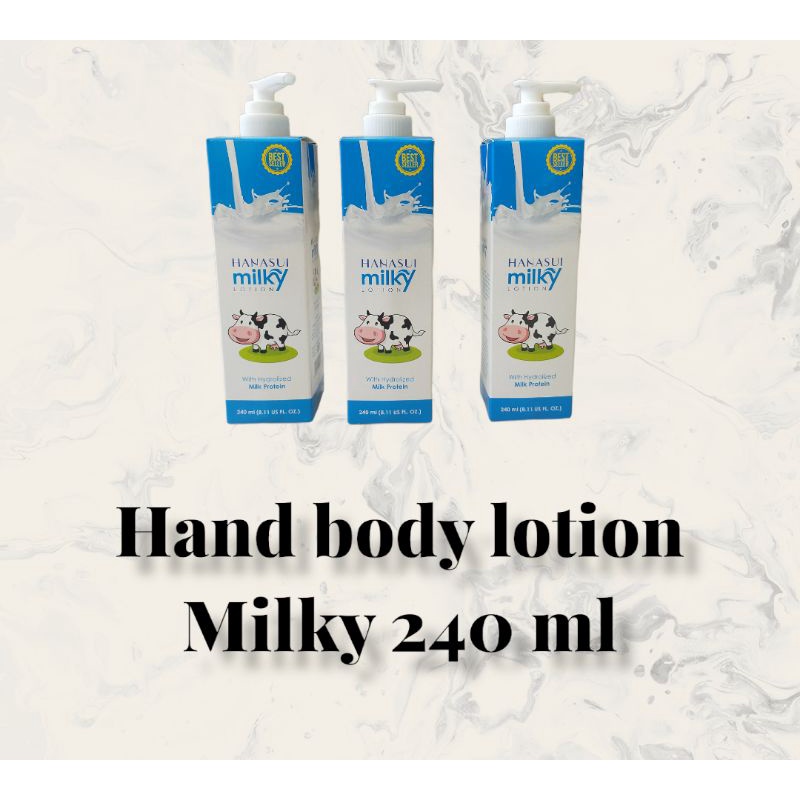 ✨SHASYA✨HANASUI (✔️BPOM) Milky Lotion with Milk Extract | Body lotion susu hanasui