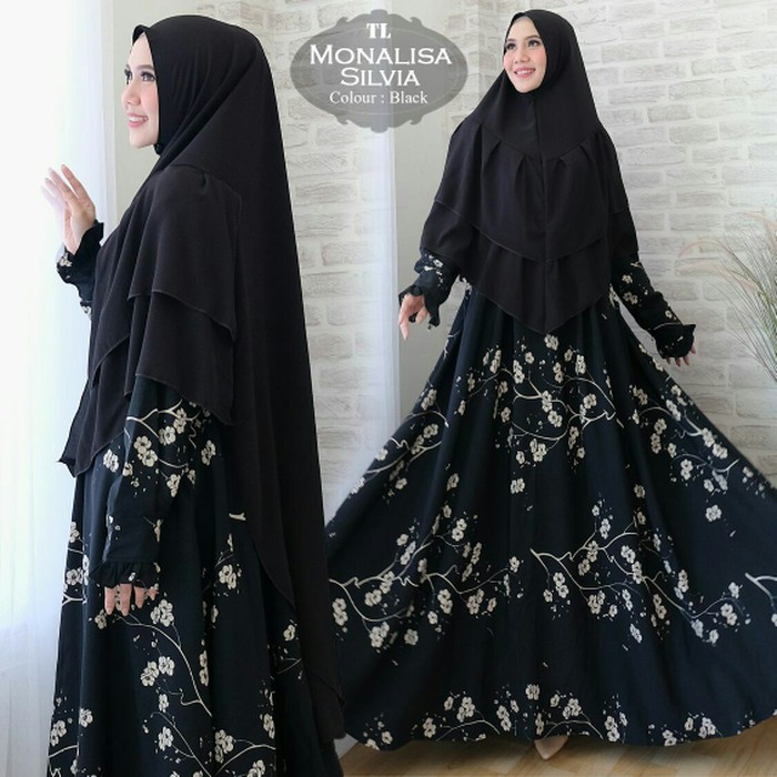 PROMO   Gamis / Baju / Setelan Wanita Muslim Monalisa Silvia Syari