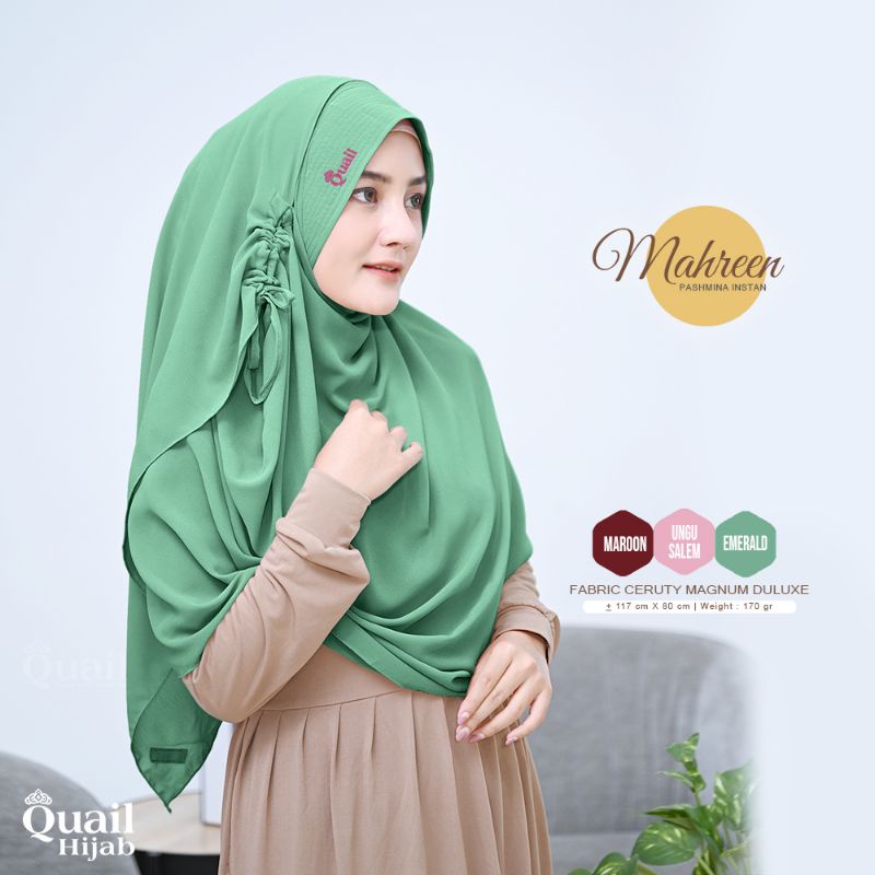 Jilbab Pashmina Instan Ceruty Syari Quail MAHREEN