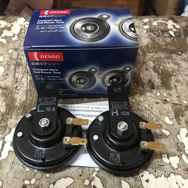 Klakson Avanza Ori Original ,Denso Compact Horn Set 12v mobil motor high and low