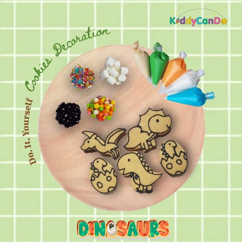 

DIY Cookies Decorating Dinosaurs