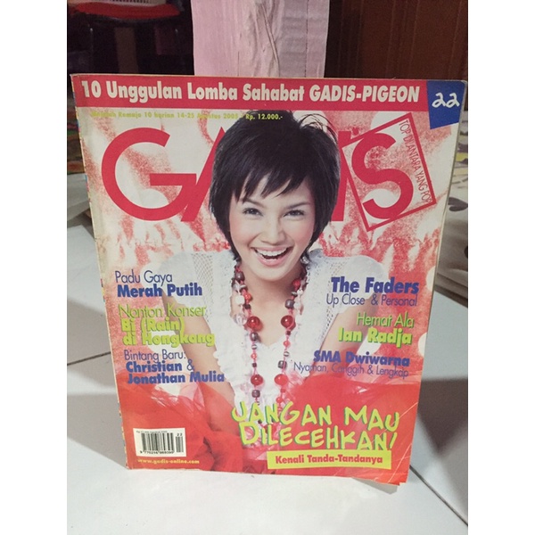 MAJALAH GADIS NO.22,14-25 AGUSTUS 2005