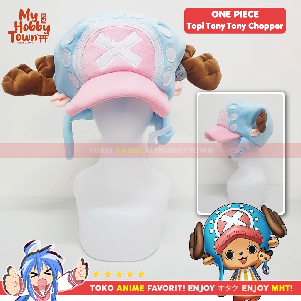 Topi Anime One Piece Tony Tony Chopper New World Biru Cosplay Hat