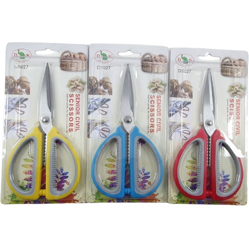 Gunting Serbaguna 17cm Stainless Steel Scissors Kertas Dapur Dong Sheng DS027