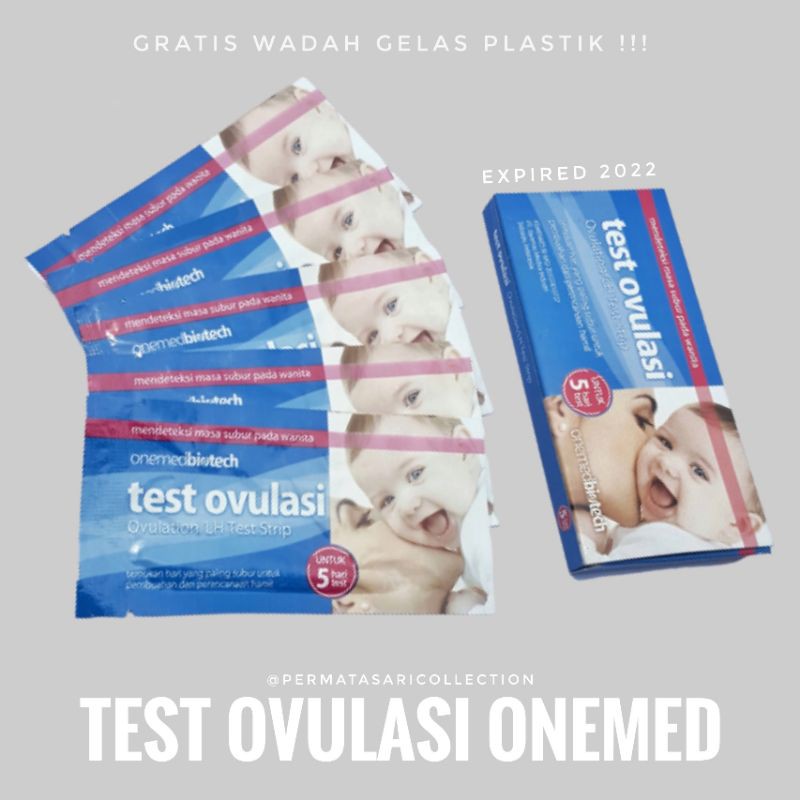 Ovulation LH Test Strip Alat Tes Ovulasi Pendeteksi Kesuburan Wanita Masa Subur OneMed Ecer Satuan