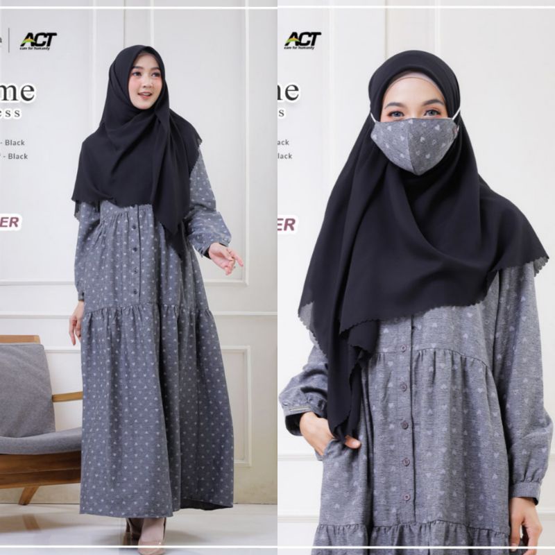 Gamis motif love esme dress by yasmeera