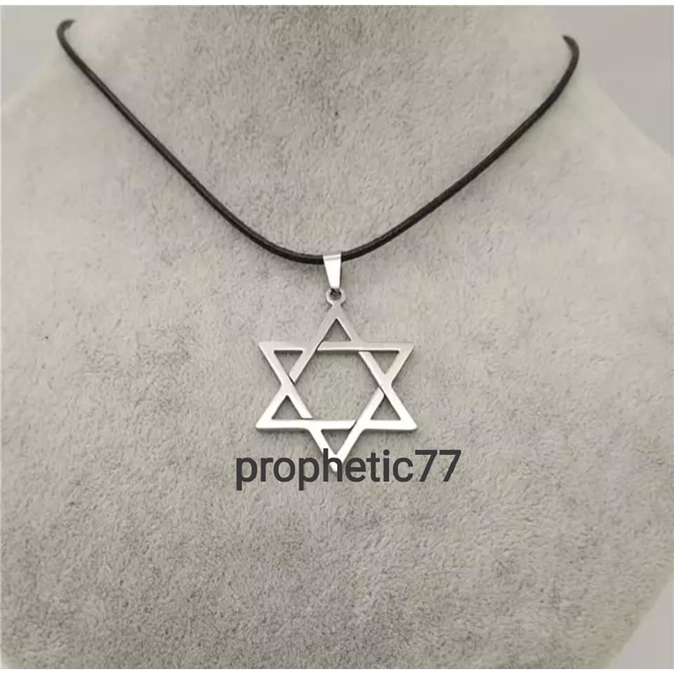 KALUNG BINTANG DAUD. BINTANG DAUD. Kalung Monel. Profetik. Mesianik. Judaika. Israel. Yerusalem