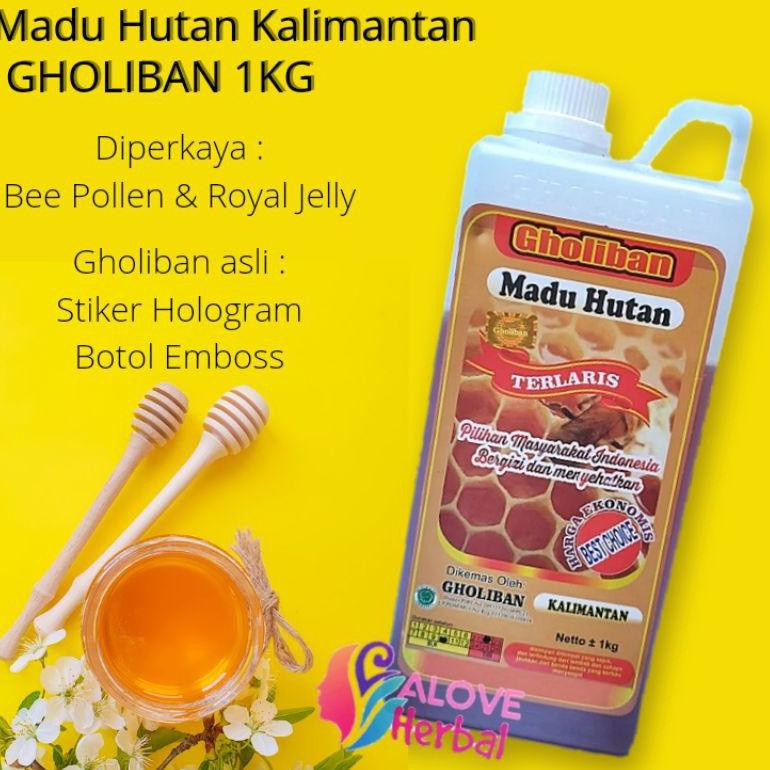 

Maca4m2,,MADU HUTAN KALIMANTAN 1Kg / 1 KG GHOLIBAN ( STIKER HOLGRAM DAN BOTOL EMBOSS) |populer....!