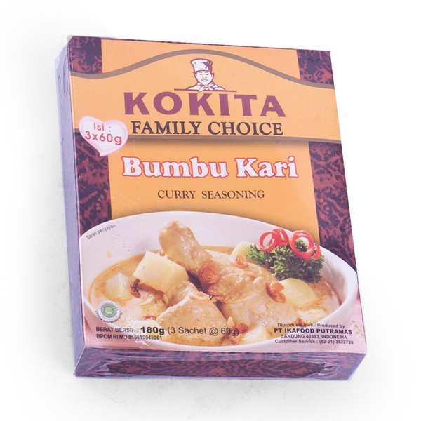 

KOKITA Bumbu Kari 180gr - Curry Seasoning 3 x 60g