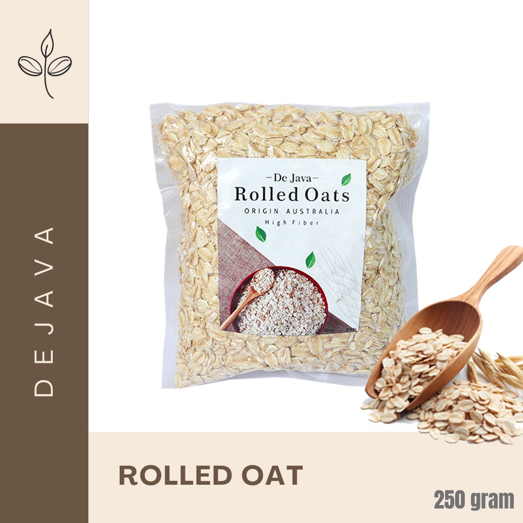

Rolled Oat Oatmeal Diet Gandum Utuh Original Natural Super Food 250 gram