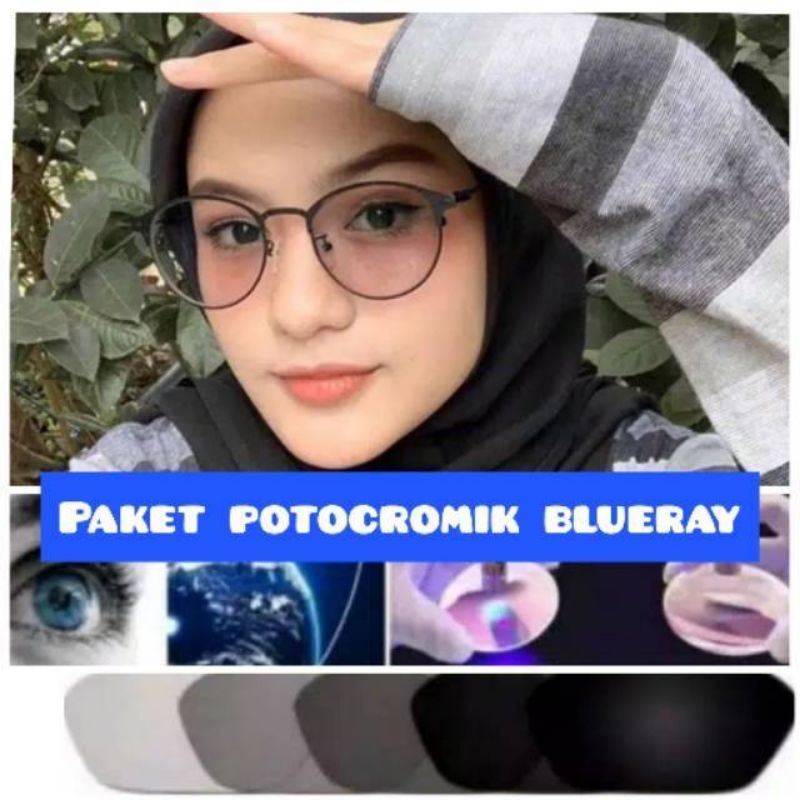 kacamata lensa bluecromic atau photocromic blueray bisa normal minus plus cilinder tergantung permintaan sampai minus 5 cyl 2 harga masih sama tulis saja pesanan kaka di catatan saat order free box lap cairan pembersih kode 1920 size 51-18-142