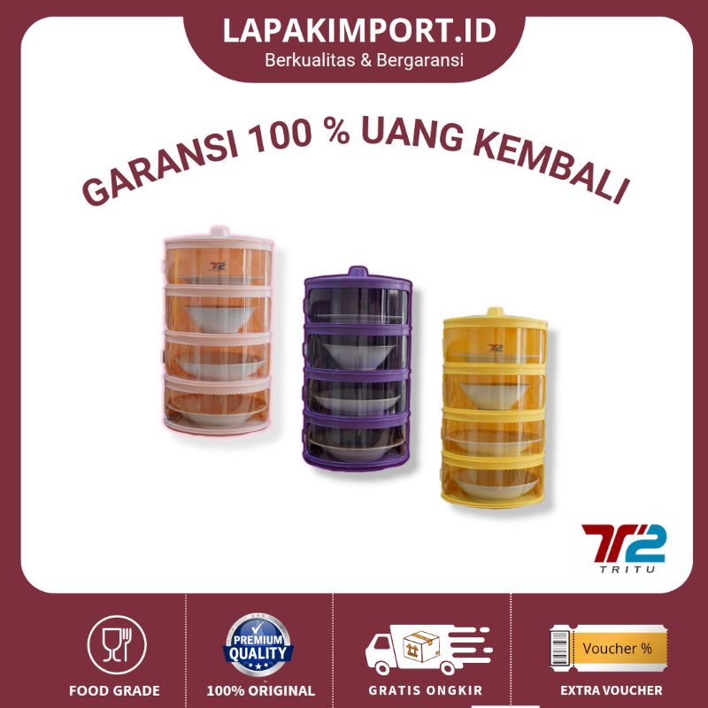 [LAPAKIMPORT] WADAH PENUTUP MAKANAN SUSUN TAHAN PANAS ANTI LALAT TUDUNG SAJI MODERN ANTI PECAH