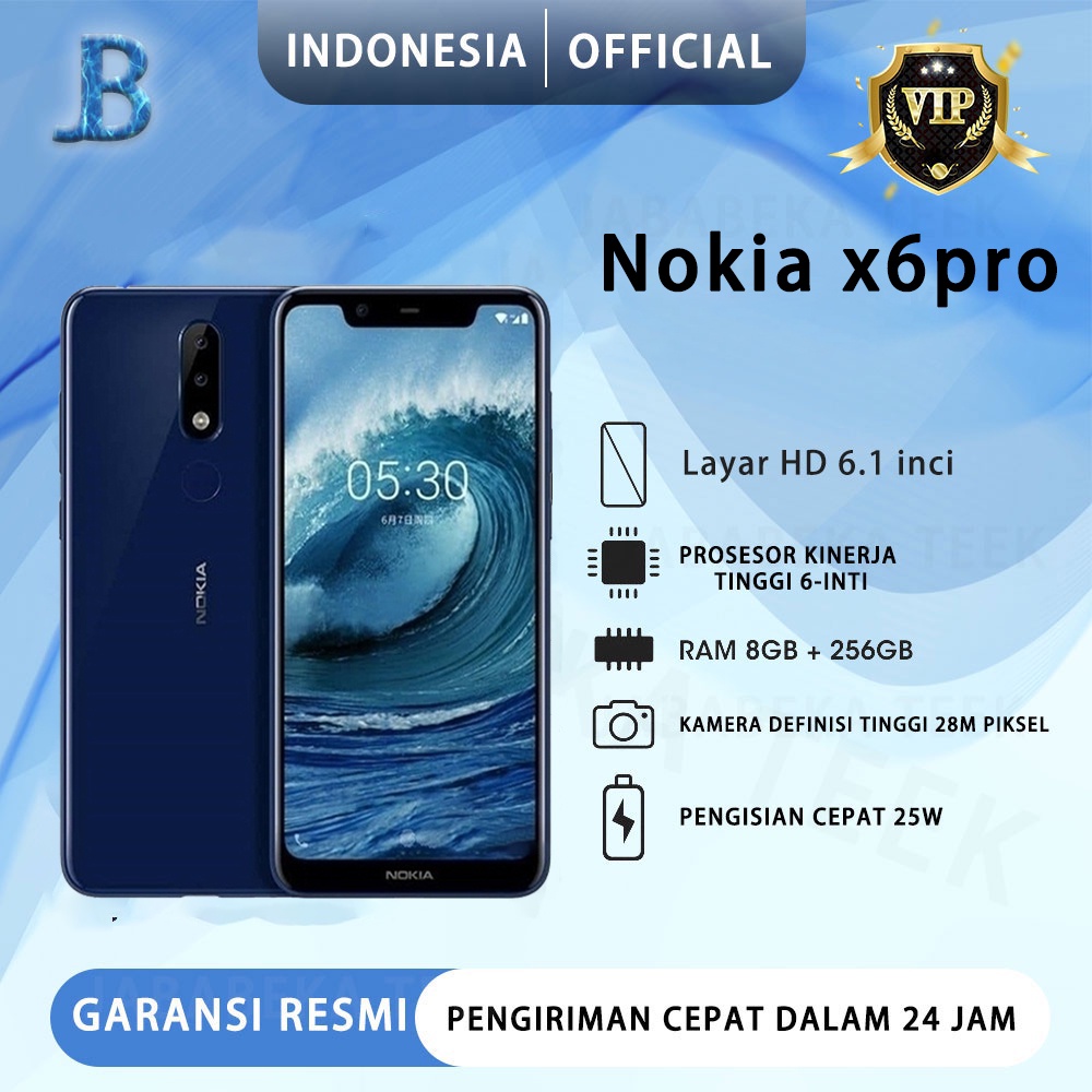 NOkia x6pro 4/64GB GARANSI 1 TAHUN