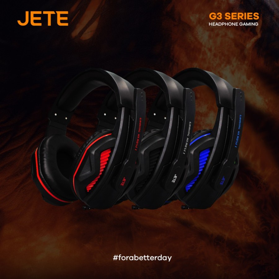 Headset Gaming | Headphone Gaming Noise Cancelling JETEX G3 - Garansi Resmi 2 Tahun