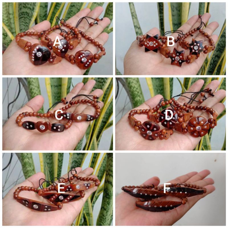 Gelang kaukah kokka motip flat mata dewasa