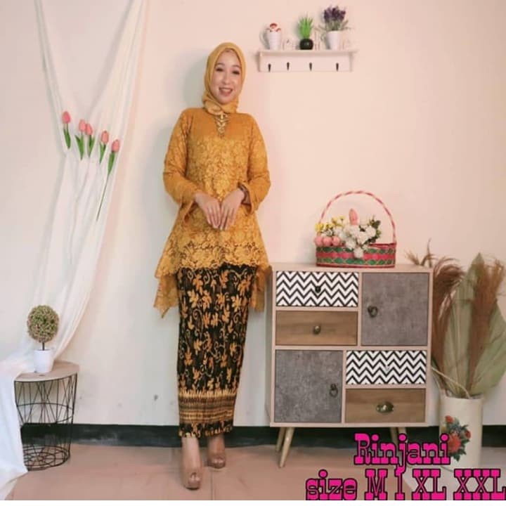 PROMO ATASAN kebaya (HANYA ATASAN)/ Kebaya Modern rinjani / atasan Kebaya Bianca / Batik Wanita / Ke