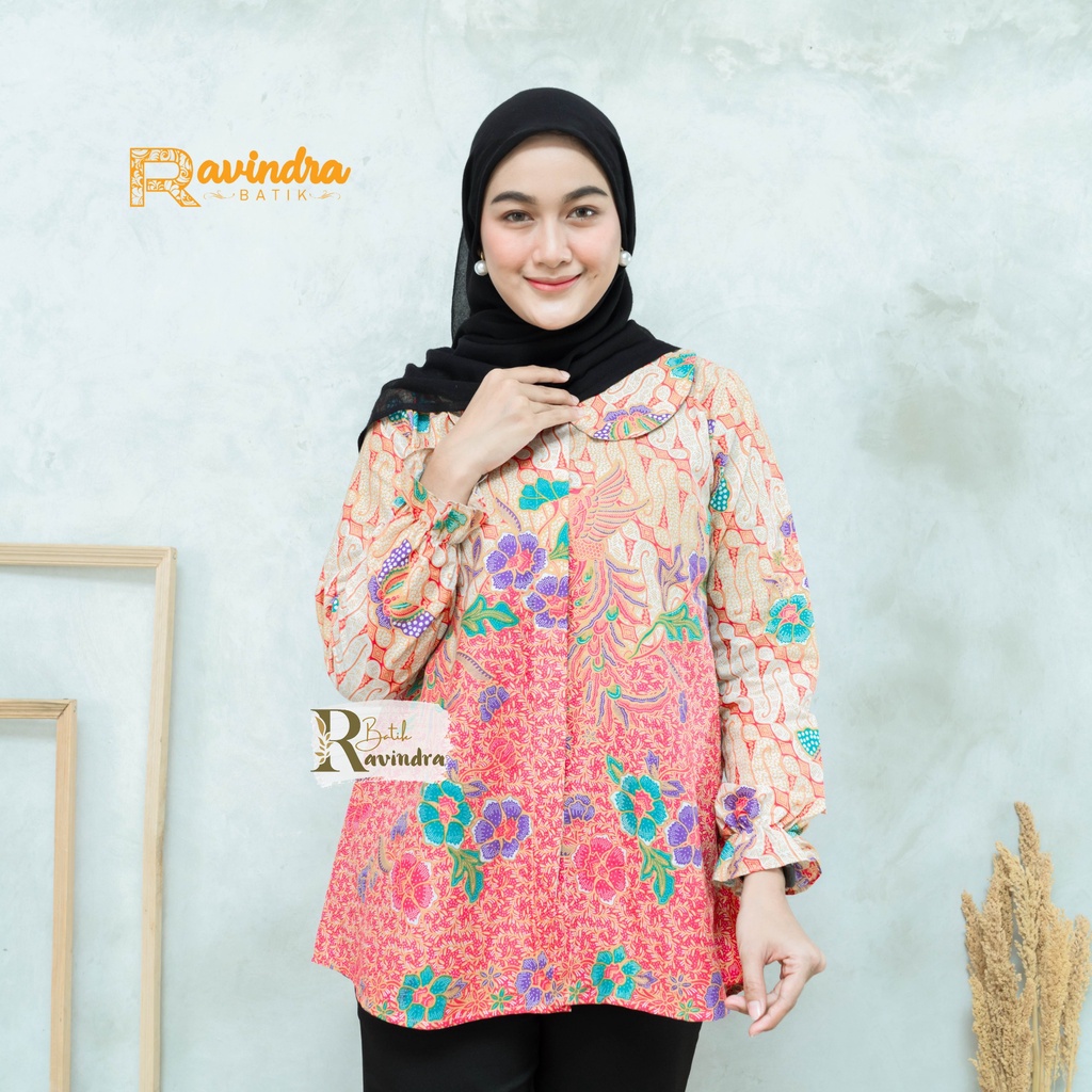 Blouse Batik Printing Pekalongan Kemeja Batik Wanita