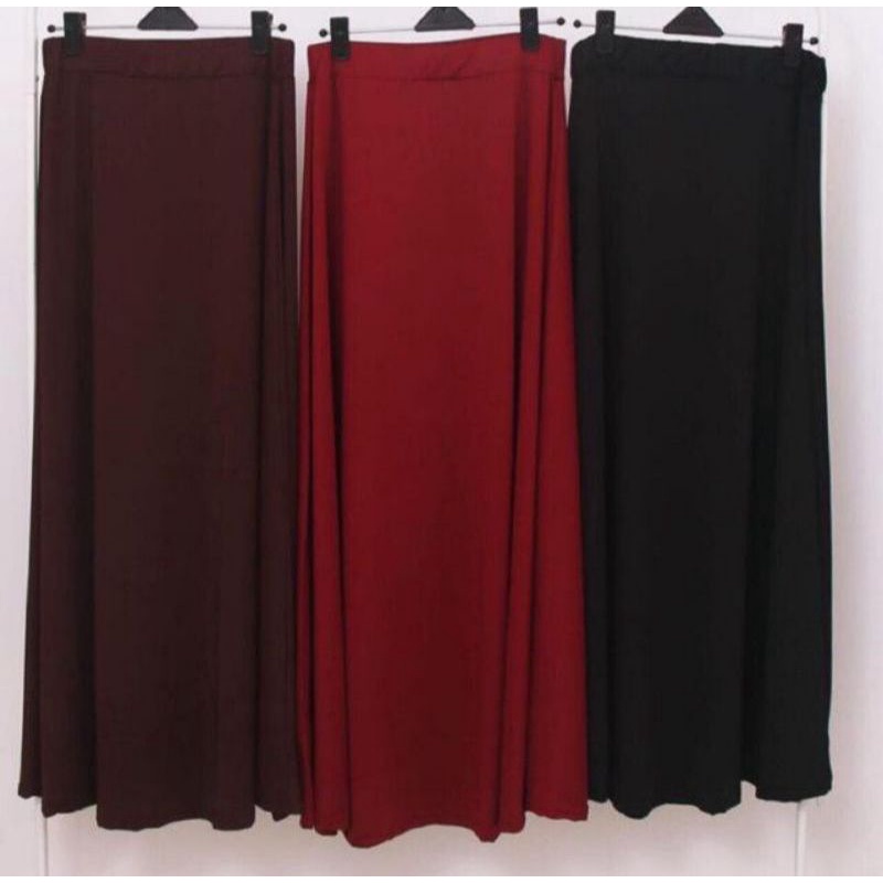 Rok Payung Bahan Jersey premium Adem,Jatuh,tebal dan Halus nyaman di pake / rok jersey premium