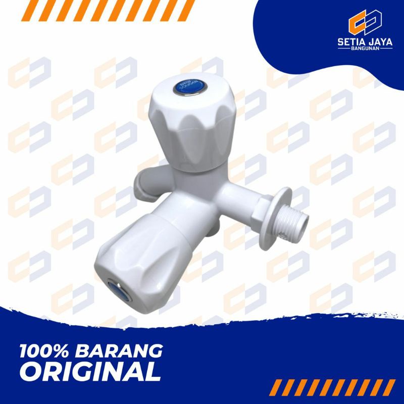 Kran / Keran / Cabang / Double / Shower Plastik Soligen S10 / S 10