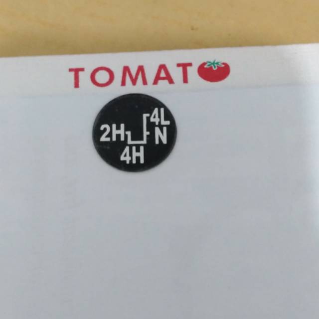 Stiker gear knob jimny katana 4w