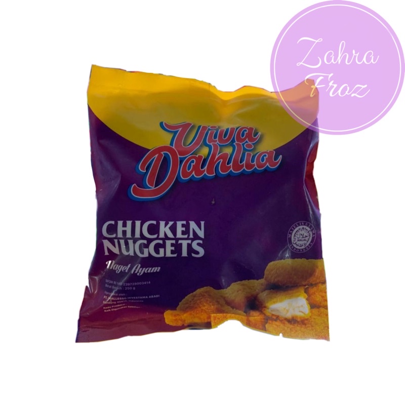 

VIVA DAHLIA CHICKEN NUGGET 250 GR