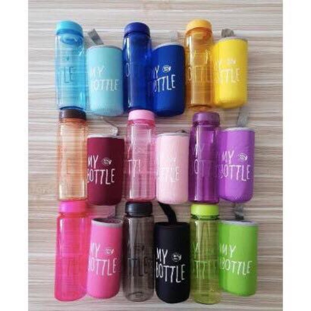 Botol Minum My Bottle Free Busa 1KG 16pcs Logo BPA Free Botol Minum infuser ada Penahan Tengah