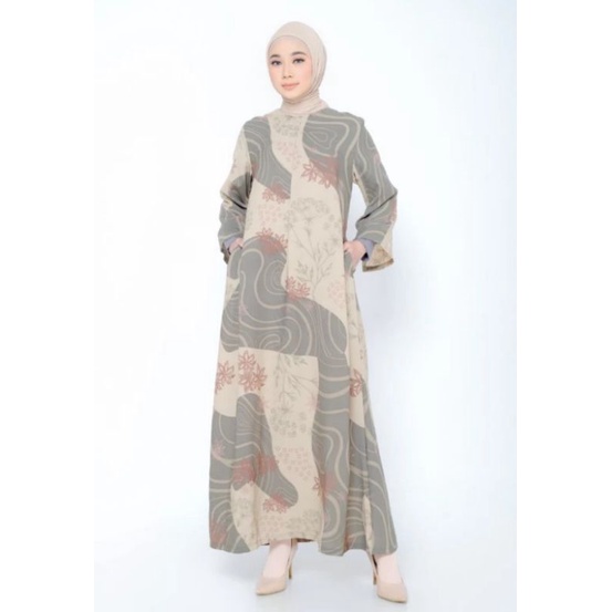 ZM Zaskia Mecca Luny Gamis Jelita Indonesia Edisi Maluku - Cream xxl