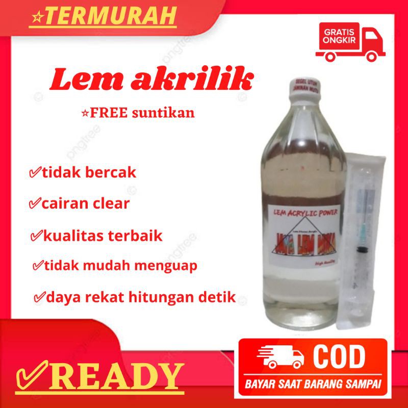 

lem akrilik bening 1liter