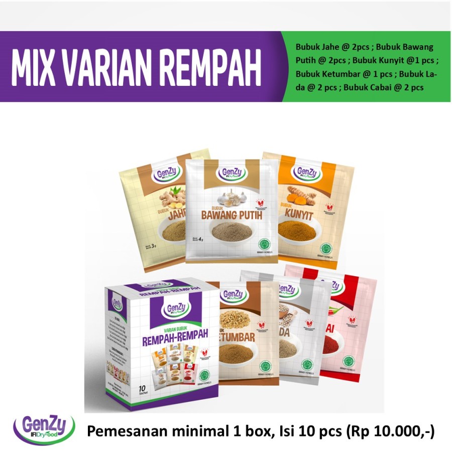 

GenZy Varian Mix Rempah