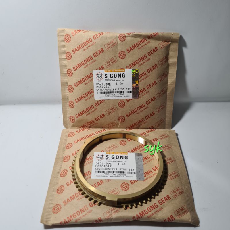 RING SYNCHRONIS ASSY PS125 ME502617 4/5 ORIGINAL SAMGONG MADE IN KOREA