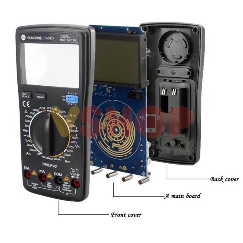 MULTITESTER DIGITAL - MULTIMETER SUNSHINE DT-890N