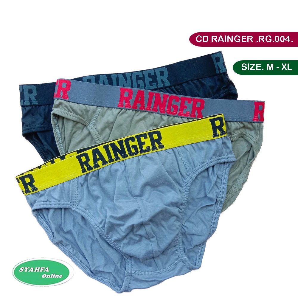 [ 3 pcs ] Celana dalam pria RAINGER RG 004 / CD Karet Boxer tebal TOKO KL