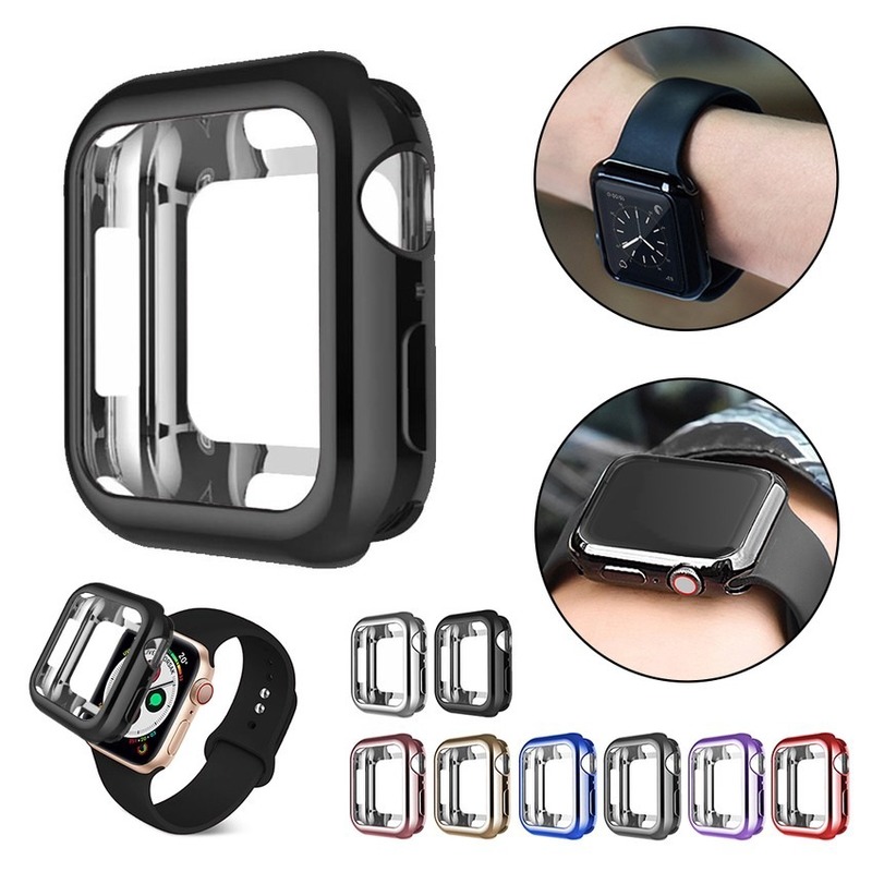 Untuk Apple case Seri SE 6 5 4 3 2 1 iwatch cover Pelindung 38mm 42mm 40mm 44mm frame TPU soft