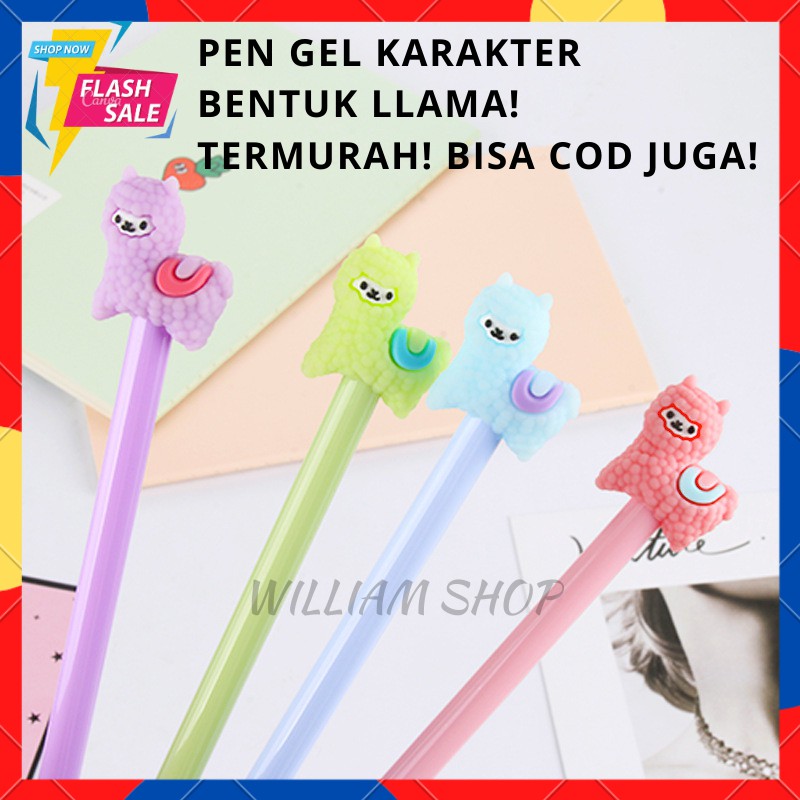 

PEN GEL KARAKTER KARTUN ANIMASI HEWAN LLAMA ILAMA PULPEN BOLPEN MURAH BISA COD BISA GROSIR !