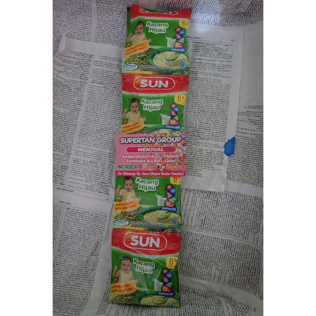 SUN BUBUR BAYI ANEKA RASA ( 1 RENCENG 8 PCS)