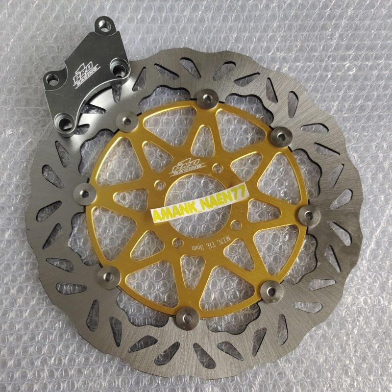 disc brake pro1 piringan cakram pro1 racing  gold 300 mm + braket f1zr jupiter