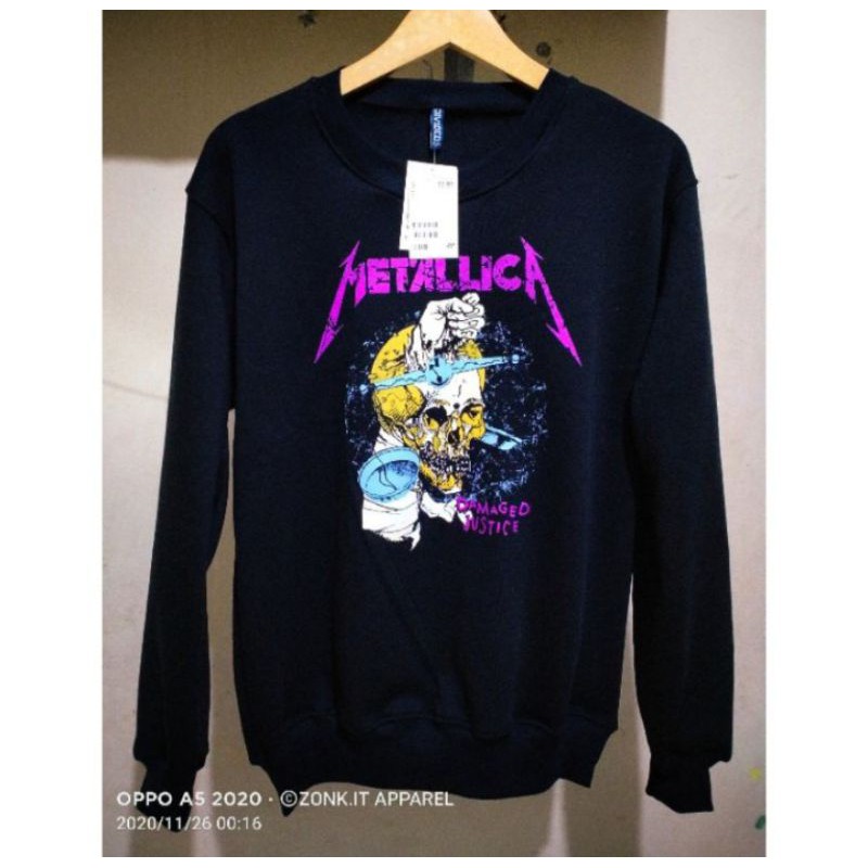 

SWEATER CREWNECK METALICA H*M FREE PAPERBAG (COD)