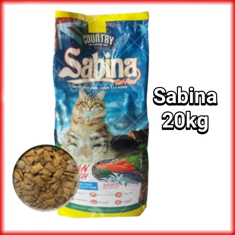 Sabina Cat 20kg Makanan Kucing for Cat and Kitten Dry food
