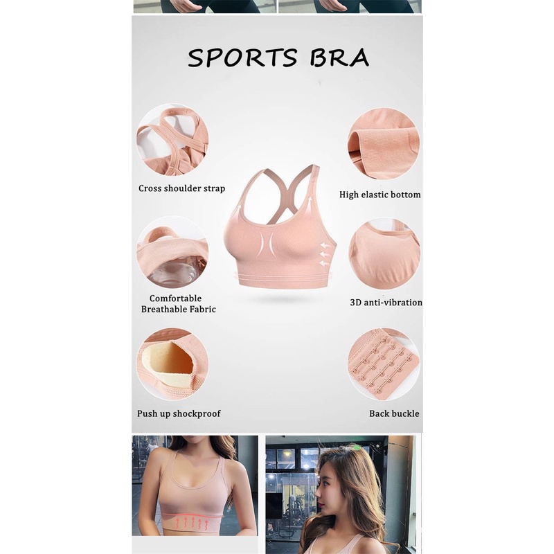 Sport Bra - BH/Bra Pakaian Dalam Wanita RZ-BRAV1 - Bra Olahraga Premium Elatis