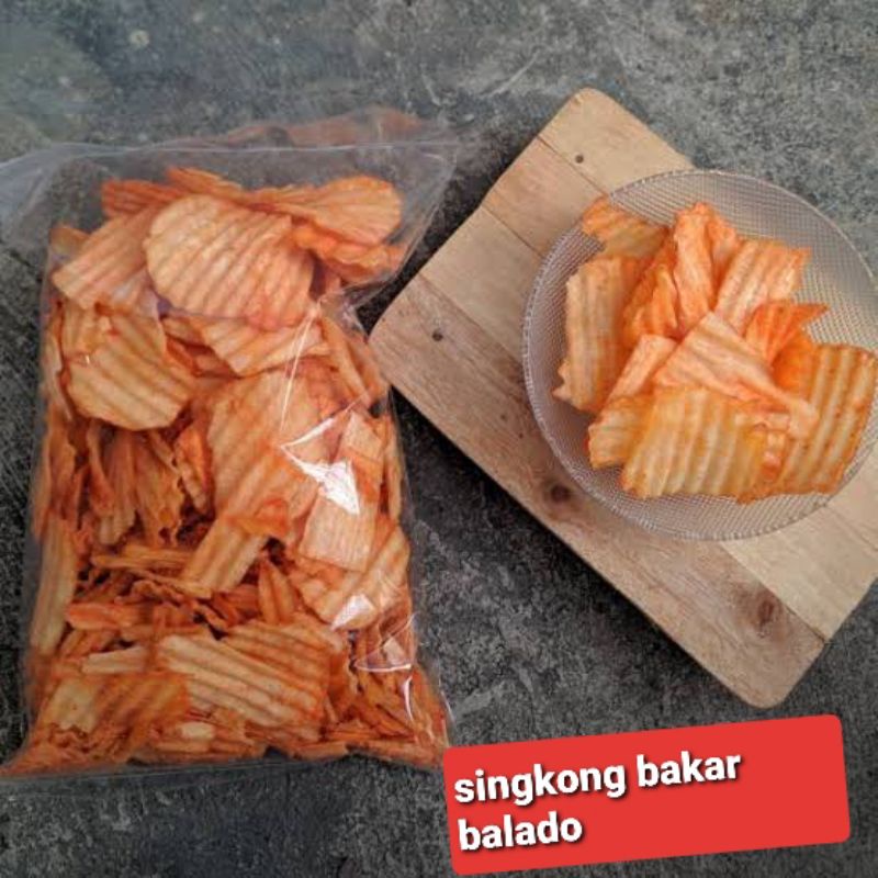 

Kripik Singkong Bakar Balado