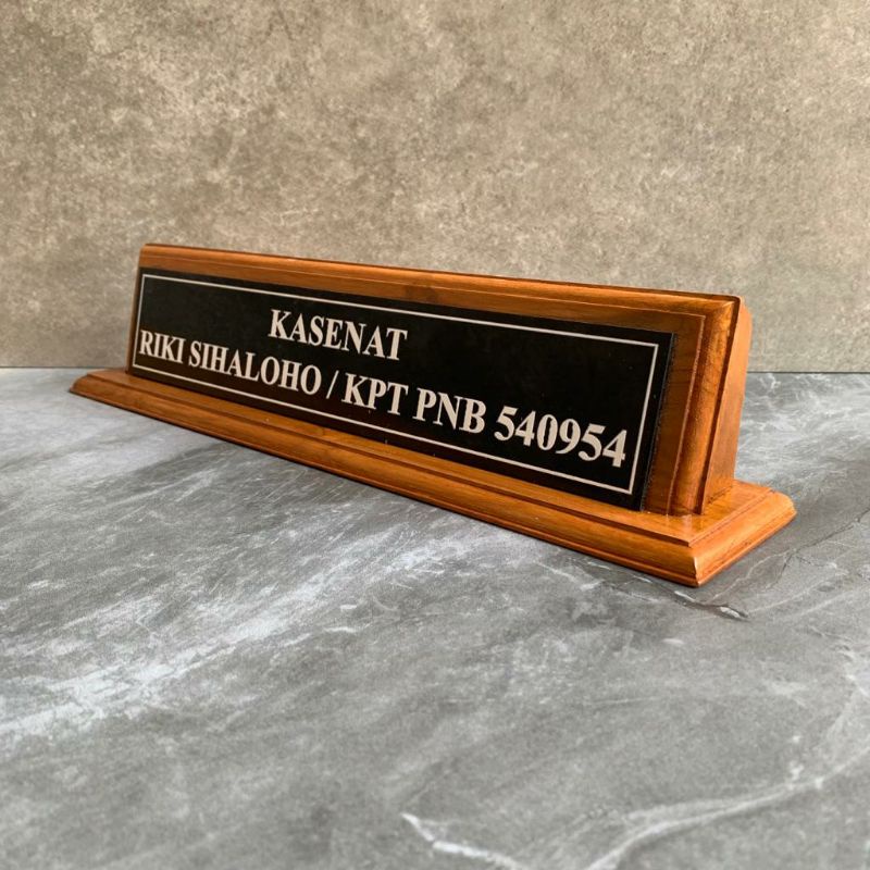 

papan nama kayu jati
