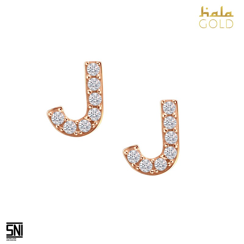 

Anting Hala Gold Prilly Latuconsina's Lop U Collection Alphabet J kadar pas 75.5 SNI 3AZ0385