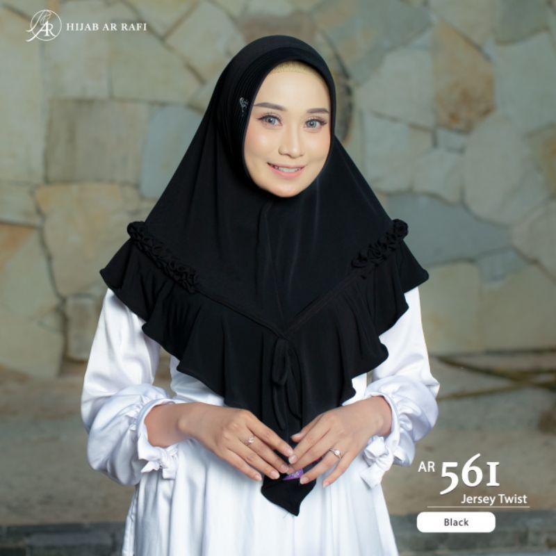 Arrafi Hijab Kode AR 561-Black