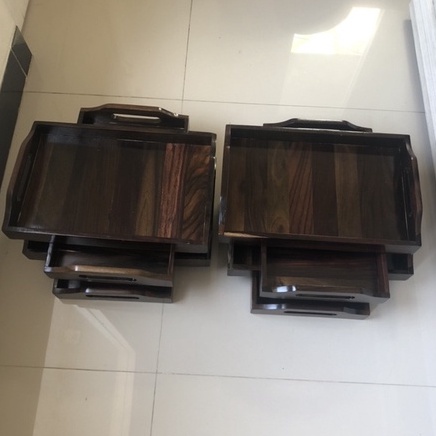 Nampan Baki 22x34cm Kayu Sonokeling Wooden Tray Kayu Sonokeling