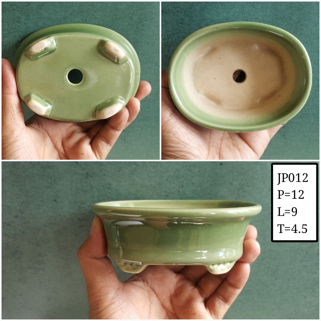 Pot Keramik Oval JP012