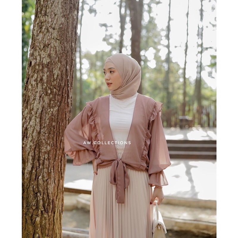 RUBY OUTER SET OUTFIT WANITA 3IN1/SETELAN OOTD MUSLIM // FREE GIFT