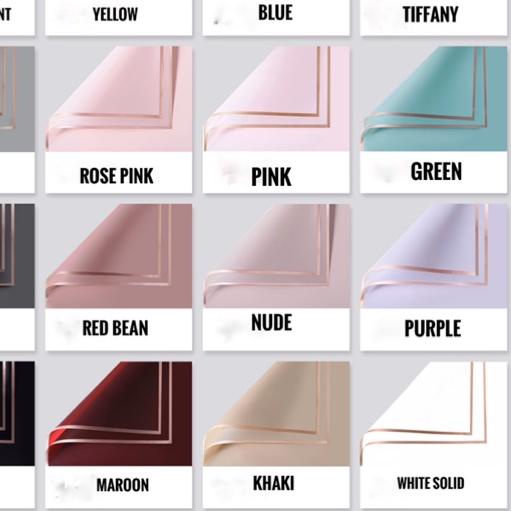 

☼ Kertas Bunga /Gold line color cellophane/kertas bunga buket/wrapping paper ▲